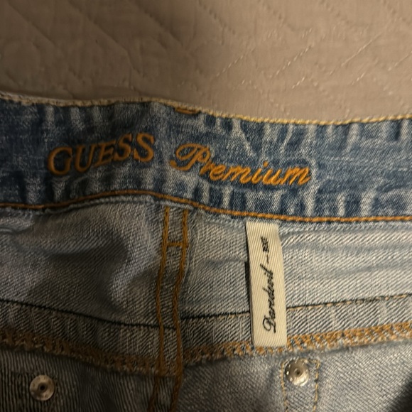 Guess Custom Distressed Ripped Daredevil Bootcut Jeans - Picture 5 of 7